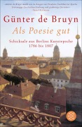 Cover-Bild zum Titel 'Als Poesie gut' von 'Günter de Bruyn'