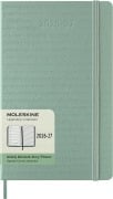 Cover-Bild zum Titel 'Moleskine 18 Monate Wochen Notizkalender 2026/2027, L/A5, 1 Wo = 1 Seite, rechts linierte Seite, fester Einband, Salbeigrün' von ''
