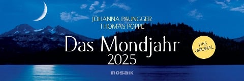 Das Mondjahr 2025 - Wochenkalender - Johanna Paungger, Thomas Poppe