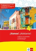 Cover-Bild zum Titel '¡Vamos! ¡Adelante! 4. Cuaderno de actividades mit Mediensammlung und Online-Übungen' von ''
