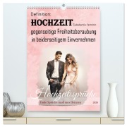 Cover-Bild zum Titel 'Hochzeitssprüche (hochwertiger Premium Wandkalender 2026 DIN A2 hoch), Kunstdruck in Hochglanz' von 'Sabine Löwer'
