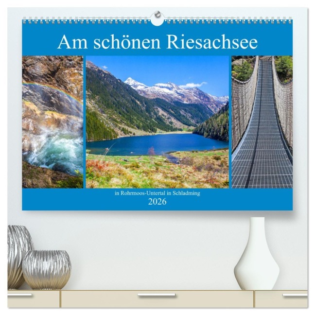 Am schönen Riesachsee (hochwertiger Premium Wandkalender 2026 DIN A2 quer), Kunstdruck in Hochglanz - Christa Kramer