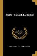 Rechts- Und Linkshändigkeit - Friedrich Karl August Lueddeckens