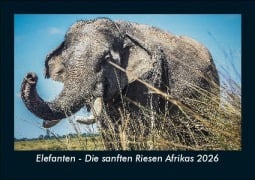 Cover-Bild zum Titel 'Elefanten - Die sanften Riesen Afrikas 2026 Fotokalender DIN A5' von 'Tobias Becker'