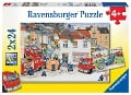 Bei der Feuerwehr. Puzzle 2 x 24 Teile - 