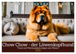 Cover-Bild zum Titel 'Chow Chow - der Löwenkopfhund (Tischkalender 2026 DIN A5 quer), CALVENDO Monatskalender' von 'Claudia Kleemann'