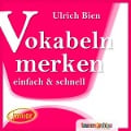 Cover-Bild zum Titel 'Vokabeln merken einfach und schnell.' von 'Ulrich Bien'