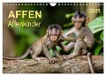 Affen - Affenkinder (Wandkalender 2025 DIN A4 quer), CALVENDO Monatskalender - Peter Roder