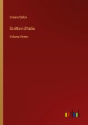 Cover-Bild zum Titel 'Scrittori d'Italia' von 'Cesare Balbo'