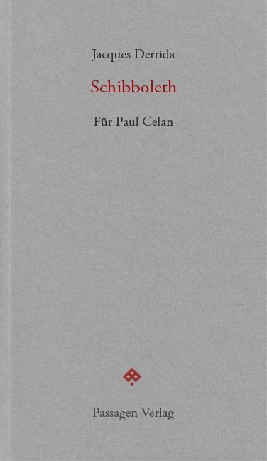 Schibboleth - Jacques Derrida