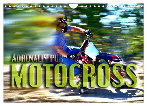 Motocross - Adrenalin pur (Wandkalender 2024 DIN A4 quer), CALVENDO Monatskalender - Renate Bleicher