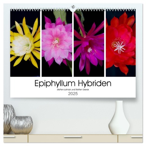 Epiphyllum-Hybriden (hochwertiger Premium Wandkalender 2025 DIN A2 quer), Kunstdruck in Hochglanz - Steffen Latniak Gierok