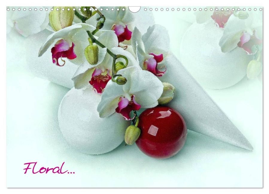 Floral (Wandkalender 2026 DIN A3 quer), CALVENDO Monatskalender - 