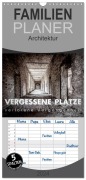 Cover-Bild zum Titel 'Familienplaner 2026 - Vergessene Plätze - verlorene Vergangenheit mit 5 Spalten (Wandkalender, 21 x 45 cm) CALVENDO' von 'Monika Schöb'
