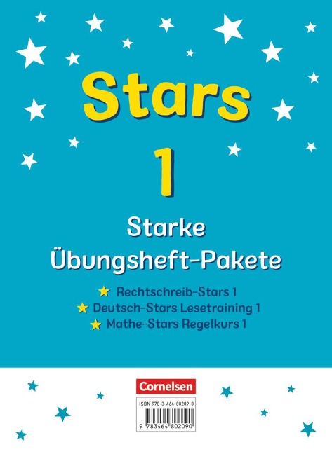 STARS - starke Übungshefte - 1. Schuljahr - 3 Übungshefte im Paket mit Lösungen - 