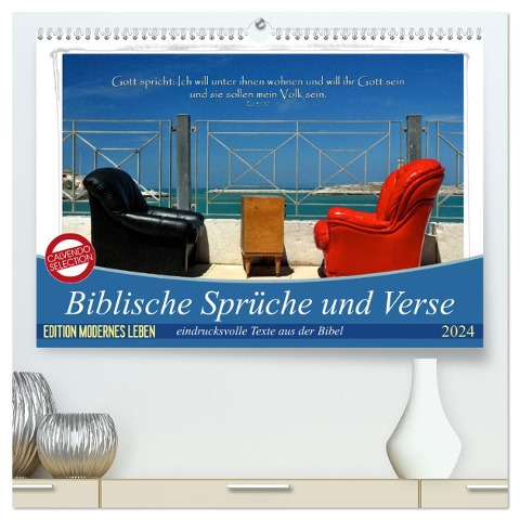 Biblische Sprüche und Verse (hochwertiger Premium Wandkalender 2024 DIN A2 quer), Kunstdruck in Hochglanz - Photograph Hc Bittermann