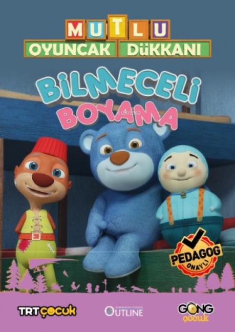 Mutlu Oyuncak Dükkani - Bilmeceli Boyama Kitabi - Kolektif