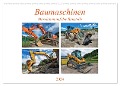 Baumaschinen - Maschinen auf der Baustelle (Wandkalender 2024 DIN A2 quer), CALVENDO Monatskalender - Georg Niederkofler