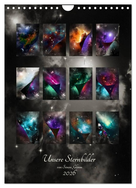 Unsere Sternbilder (Wandkalender 2026 DIN A4 hoch), CALVENDO Monatskalender - Simon Glimm