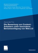 Cover-Bild zum Titel 'Die Bewertung von Content-Anbietern unter besonderer Berücksichtigung von Web 2.0' von 'Alexander Fox'