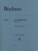 Zwei Rhapsodien op. 79 für Klavier zu zwei Händen - Johannes Brahms