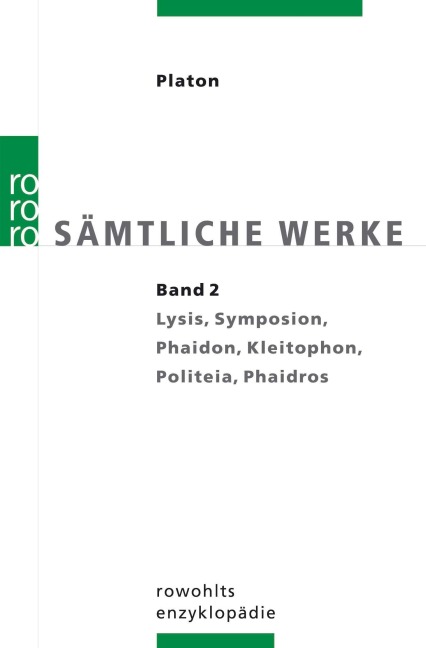 Sämtliche Werke 2 - Platon