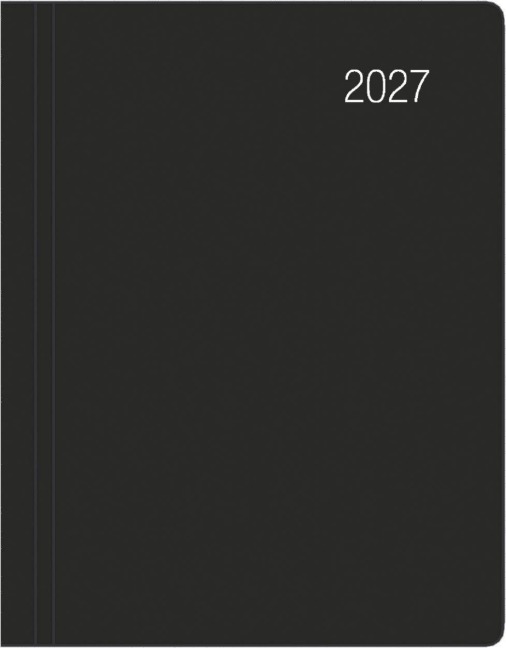 Taschenkalender schwarz 1W/2S 2027 - 