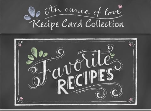 Favorite Recipes - Recipe Card Collection Tin (Chalkboard) - Publications International Ltd