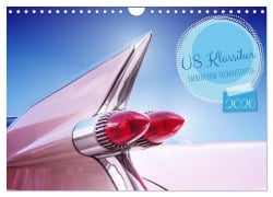 Cover-Bild zum Titel 'US Klassiker Farbenfrohe Heckansichten (Wandkalender 2026 DIN A4 quer), CALVENDO Monatskalender' von 'Beate Gube'