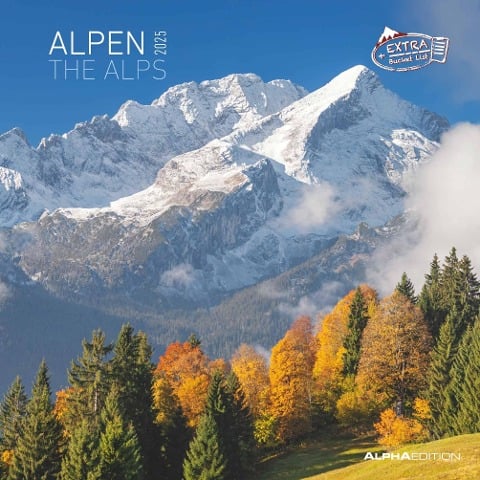 Alpen 2025 - Broschürenkalender 30x30 cm (30x60 geöffnet) - Kalender mit Platz für Notizen - The Alps - Bildkalender - Wandplaner - Naturkalender - 