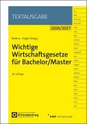 Cover-Bild zum Titel 'Wichtige Wirtschaftsgesetze für Bachelor/Master' von ''