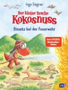 Cover-Bild zum Titel 'Der kleine Drache Kokosnuss - Einsatz bei der Feuerwehr' von 'Ingo Siegner'