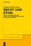 Cover-Bild zum Titel 'Recht und Ethik' von 'Stephan Zimmermann'