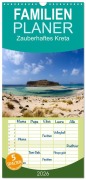 Familienplaner 2026 - Zauberhaftes Kreta mit 5 Spalten (Wandkalender, 21 x 45 cm) CALVENDO - Frauke Scholz