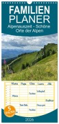 Familienplaner 2026 - Alpenauszeit - Schöne Orte der Alpen mit 5 Spalten (Wandkalender, 21 x 45 cm) CALVENDO - Stefanie Preuße