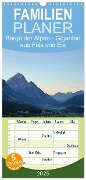 Familienplaner 2025 - Berge der Alpen - Giganten aus Fels und Eis mit 5 Spalten (Wandkalender, 21 x 45 cm) CALVENDO - Markus Peceny