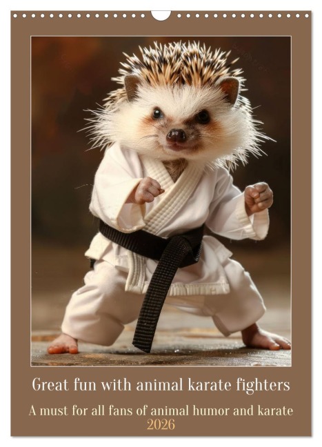 Great fun with animal karate fighters (Wall Calendar 2026 DIN A3 portrait), CALVENDO 12 Month Wall Calendar - Peter Ruebsamen