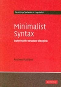 Minimalist Syntax - Andrew Radford
