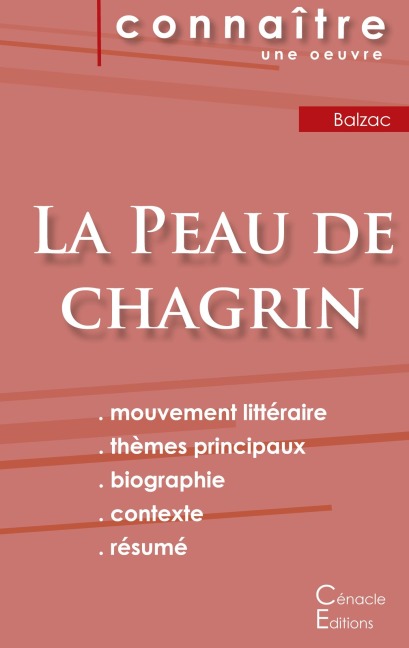Fiche de lecture La Peau de chagrin de Balzac (Analyse littéraire de référence et résumé complet) - Honoré de Balzac