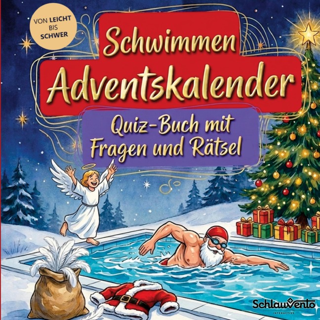 Schwimmen-Adventskalender: Quiz-Buch mit Fragen und Rätsel - Schlauvento Interactive