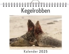 Cover-Bild zum Titel 'Kegelrobben - (Wandkalender 2025, Kalender DIN A4 quer, Monatskalender im Querformat mit Kalendarium, das perfekte Geschenk)' von 'Emily König'