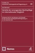 Cover-Bild zum Titel 'Vorteile der vorsorgenden Rechtspflege im internationalen Vergleich' von 'Jens Bormann'