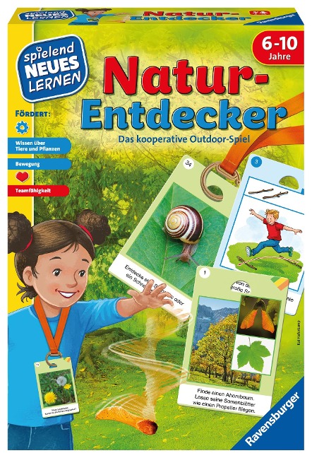 Ravensburger 25033 - Natur-Entdecker - Lernspiel für Kinder, Outdoor Spiel für Kinder von 6-10 Jahren, für 1-6 Spieler, Naturspiel, Bewegungsspiel, Tiere und Pflanzen - Kai Haferkamp