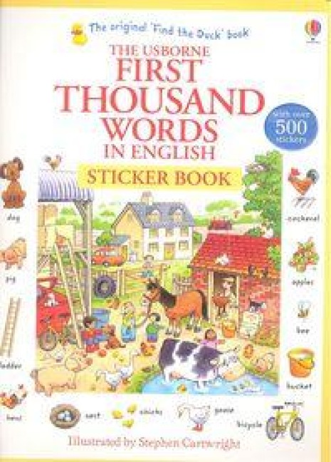 First Thousand Words in English Sticker Book - 