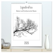 Cover-Bild zum Titel 'LignoGrafica - Muster und Strukturen der Bäume (hochwertiger Premium Wandkalender 2026 DIN A2 hoch), Kunstdruck in Hochglanz' von 'Franco Tessarolo'