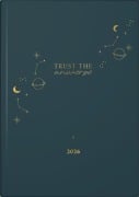 rido/idé 7021507026 | Buchkalender Young Line 2026 "Universe" | A5, Papier - 