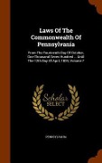 Cover-Bild zum Titel 'Laws Of The Commonwealth Of Pennsylvania' von ''