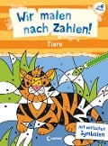 Wir malen nach Zahlen! - Tiere - 