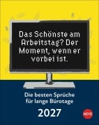 Cover-Bild zum Titel 'Die besten Sprüche für lange Bürotage Tagesabreißkalender 2027' von ''
