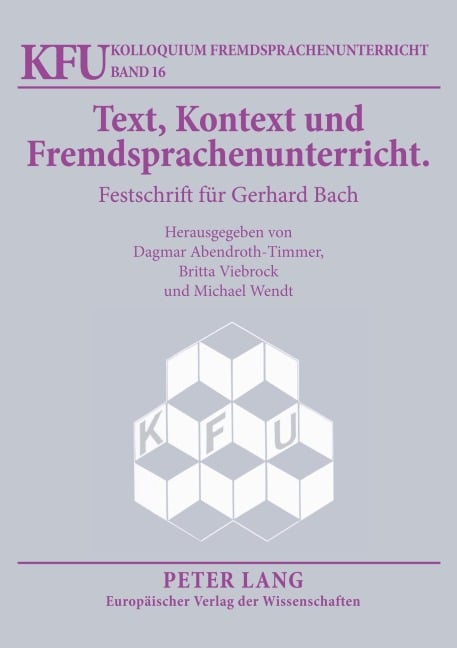 Text, Kontext und Fremdsprachenunterricht - 